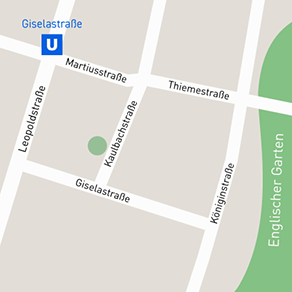 Schwabing - U-Bahn Giselastrae - Nhe Englischer Garten